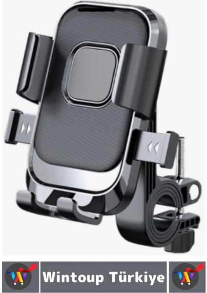 360 Derece Döner Yan Alt Sabitleyici Dikey Yan Kullanım Scooter Motor Bisiklet Gidon Telefon Tutucu fırsatları