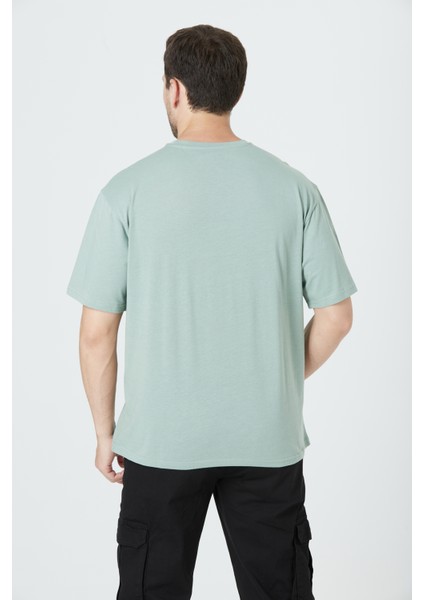 %100 Pamuk Erkek Relax Fit Rahat Kalıp Bisiklet Yaka Basic Düz Kısa Kollu Baskılı Tişört TNT-017 indirimleri