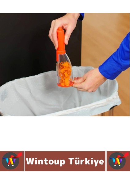 Ergonomik Sebze Meyve Soyacağı Kabukları Içinde Tutan Pratik Kolay Kullanım Hijyenik Hazneli Soyacak fırsatları