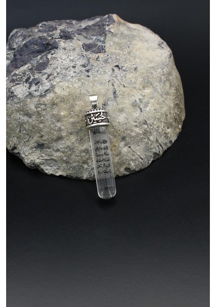 Kolye Ucu Muska Zemzem Sulu Ayetel Kürsi Yazılı 925 Ayar Gümüş 902142 modelleri