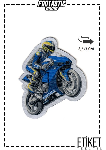 Ütü ile Yapışan Dokuma Arma Patch Yama, Motorsiklet Temalı – Kıyafet & Aksesuar Süsü (3’lü Set) fiyatları