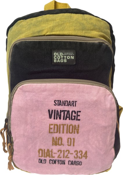 Kaliteli Renkli Vintage Disayn Sırt Gezi Okul Seyahat Çantası 30 cm x 42 cm fiyatları