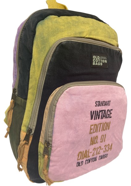 Kaliteli Renkli Vintage Disayn Sırt Gezi Okul Seyahat Çantası 30 cm x 42 cm modelleri