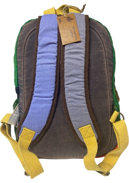 Kaliteli Renkli Vintage Disayn Sırt Gezi Okul Seyahat Çantası 30 cm x 42 cm