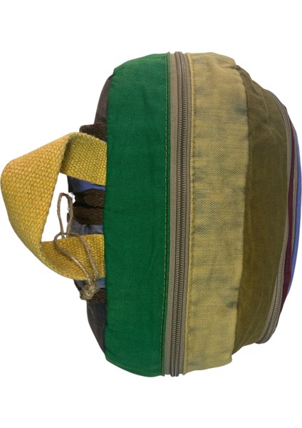 Kaliteli Renkli Vintage Disayn Sırt Gezi Okul Seyahat Çantası 30 cm x 42 cm