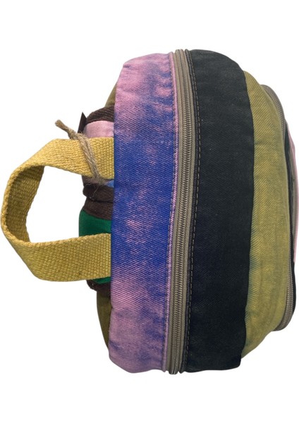 Kaliteli Renkli Vintage Disayn Sırt Gezi Okul Seyahat Çantası 30 cm x 42 cm