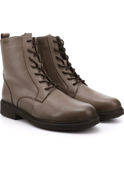 Kadın Vizon Fermuarlı Kauçuk Taban Hakiki Deri Postal Bot fiyatları