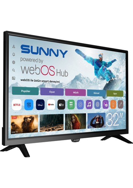 SN32DAL540 32" 81 Ekran Dahili Uydu Alıcılı HD Ready Smart webOS LED TV fiyatları