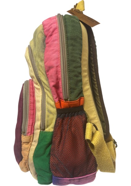 Kaliteli Renkli Vintage Disayn Sırt Gezi Okul Seyahat Çantası 30 cm x 42 cm indirimleri