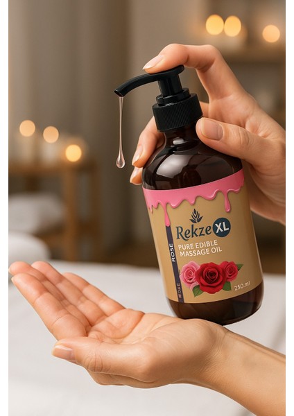 Büyük Boy Gül Aromalı Afrodizya K Etkili Vücut Aromaterapi Masaj Yağı 250 ml indirimleri