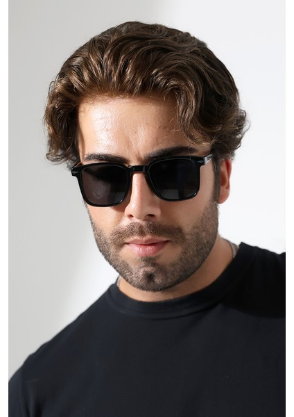 Unisex Kare Siyah UV400 Güneş Gözlüğü 23043 C2 E fiyatları