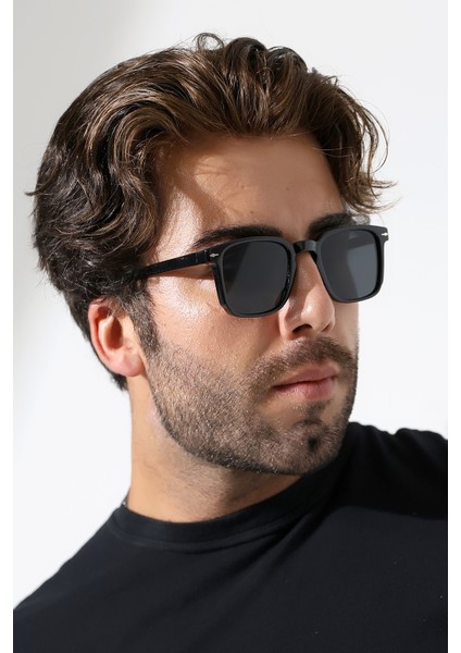 Unisex Kare Siyah UV400 Güneş Gözlüğü 23043 C2 E indirimleri