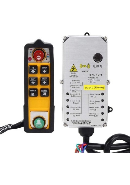Yayu Yu-6 Kaldıraç Kontrolörü – Vinç Radyo Uzaktan Kumanda (Tek Saplı, 36V, 800MHZ) modelleri