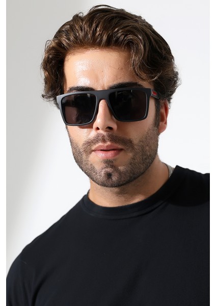 Erkek Kare Mat Siyah Polarize Güneş Gözlüğü 23061 C2 M P fiyatları