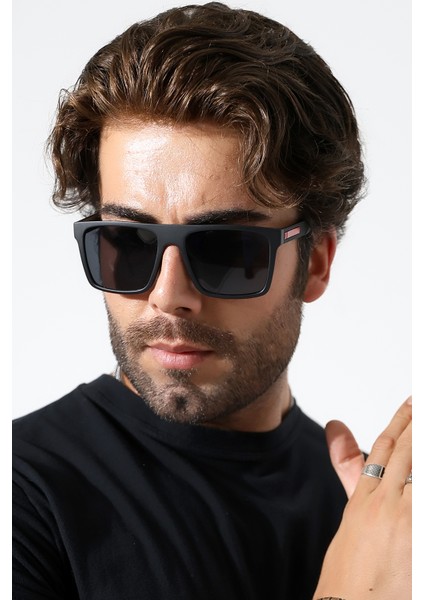 Erkek Kare Mat Siyah Polarize Güneş Gözlüğü 23061 C2 M P modelleri