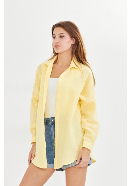 Si&su Müslin Kumaş Kadın Rahat Kesim, Oversize, Salaş Gömlek modelleri