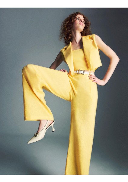 Fidelya Kadın Kemer Beyaz Deri