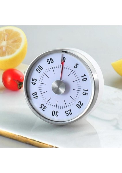 3 Inç Yuvarlak Mutfak Mekanik Zamanlayıcı Geri Sayım Sayımı Alarm Yemek Beyaz (Yurt Dışından) modelleri