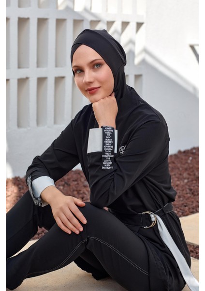 1221 1-Edwına Uzun Kollu Tesettür Mayo