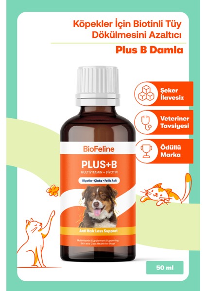 Plus+B For Dogs 50 Ml. ( Köpekler Için Tüy Sağlığı Damlası ) modelleri