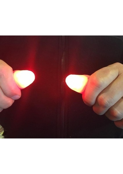 2 Adet Sihirli Işık Up Parmak Parmak LED Püf Noktaları Başparmak Sahne modelleri