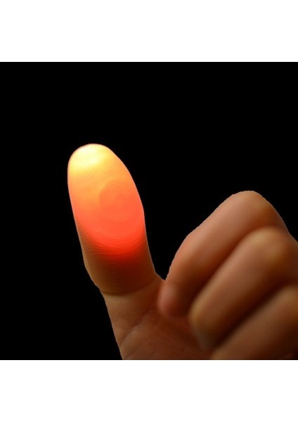 2 Adet Sihirli Işık Up Parmak Parmak LED Püf Noktaları Başparmak Sahne indirimleri