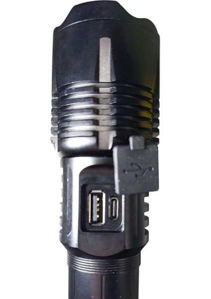 1500 Lümen Tg LED 2800 Mah Zoom Özellikli Şarj Edilebilir El Feneri SK3300 modelleri