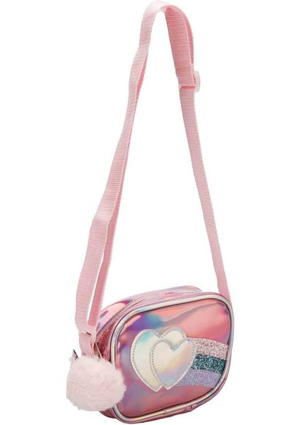 Kalp Desenli Hologramlı Askılı Çapraz Çanta modelleri