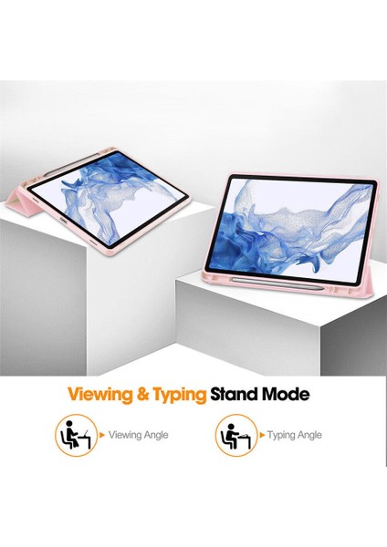 Samsung Galaxy Tab S9 Fe Plus Kalem Şarjına Uygun Kalemlikli Uyku Modlu Stromix Standlı Kapaklı Kılıf SM-X610/X616 fiyatları