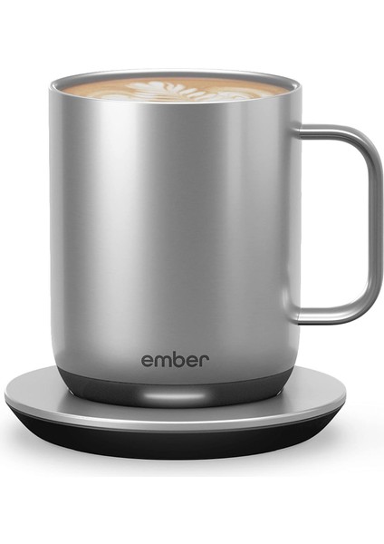 Sıcaklık Kontrollü Seramik Kupa Mug 2.nesil 295ML Gri