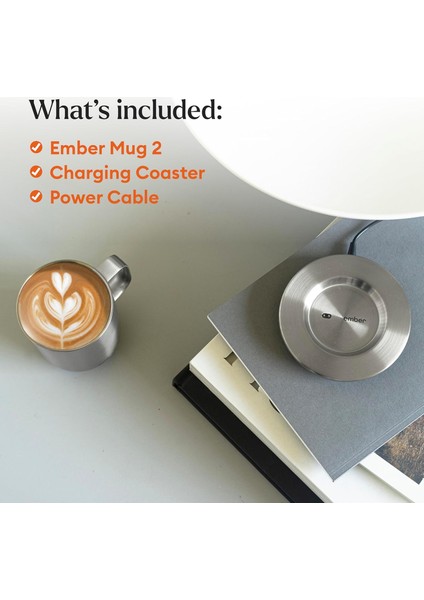 Sıcaklık Kontrollü Seramik Kupa Mug 2.nesil 295ML Gri modelleri