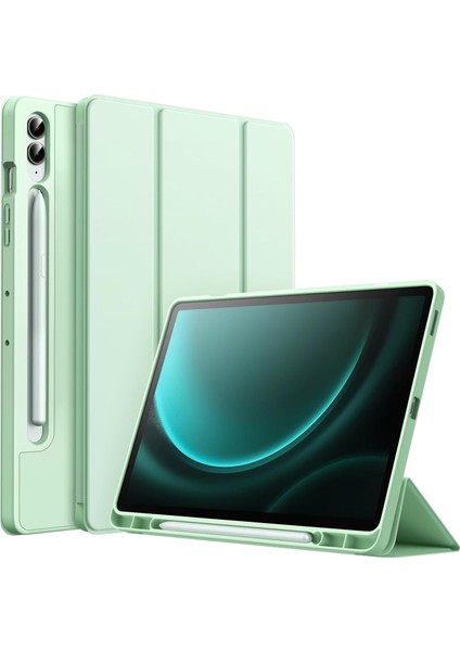 Samsung Galaxy Tab S10 Plus Kalem Şarjına Uygun Kalemlikli Uyku Modlu Stromix Standlı Kapaklı Kılıf Sm- X820