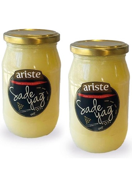 2'li Sade Yağ Ghee 600 gr (300 gr x 2) – Saf Yağ, Gdo'suz, Tuzsuz