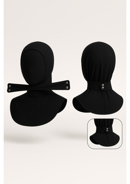 Çıtçıtlı Bone Yüzücü Eşarp Bone Havuz Deniz Bonesi Rbe-02 Siyah fiyatları