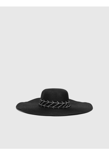 Heguri Hasır Siyah Kadın Şapka modelleri