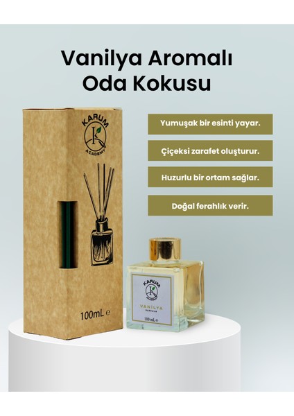 Vanilya – Sıcak, Tatlı ve Davetkâr Bir Atmosfer Çubuklu Kare Oda Kokusu 100ML fiyatları