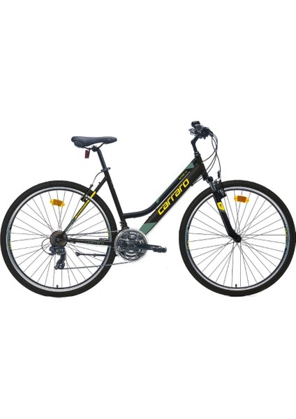 Active 292 V - 28 Jant 18'' Kadro Şehir Bisikleti - Mat Siyah / Sarı Yeşil