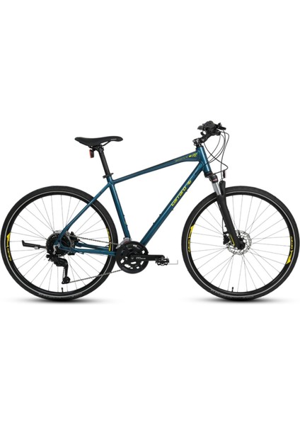 Sportive 227C Hd - 28 Jant 46CM (M) Kadro 18 Vites Şehir Bisikleti- Antrasit/siyah Turuncu