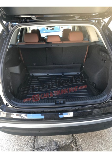 Skoda Kodiaq 2024- Sonrası (Alt Kademe) Uyumlu 3D Kauçuk Bagaj Havuzu