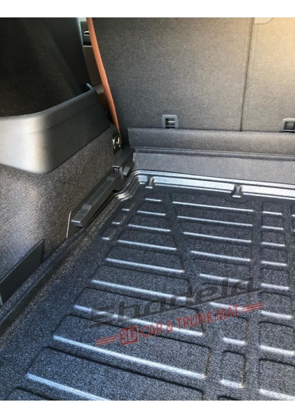 Skoda Kodiaq 2024- Sonrası (Alt Kademe) Uyumlu 3D Kauçuk Bagaj Havuzu