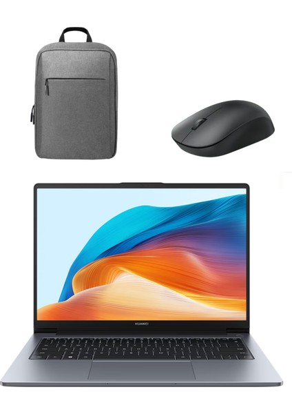 Matebook D14 2024 Intel Core I5-12450H 16GB 512GB W11 Laptop+Mouse+Çanta