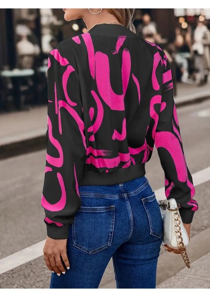 Mottisfashion Kadın Uzun Kollu Önden Fermuarlı Kısa Şardonlu Dalgıç Ceket modelleri