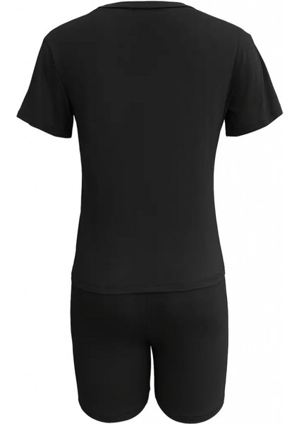 Mottisfashion Kadın Kısa Kollu Çapa Baskılı Viskon Ikili Takım indirimleri