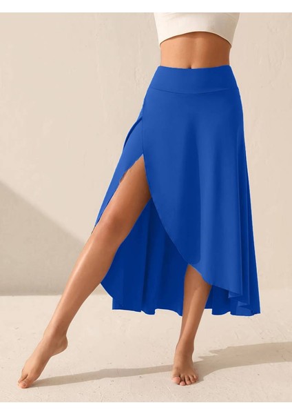 Mottisfashion Kadın Cep Detay Taytlı Sandy Etek