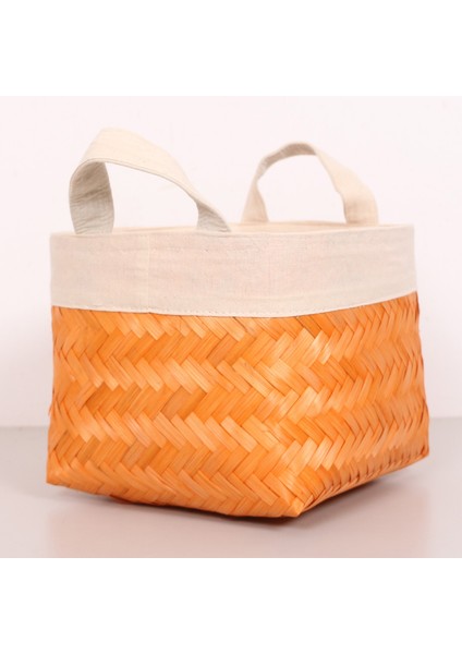 Mylamp Humi 25X25X21 cm Doğal Bambu Turuncu S Sepet fiyatları