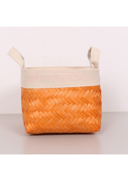 Mylamp Humi 25X25X21 cm Doğal Bambu Turuncu S Sepet fırsatları