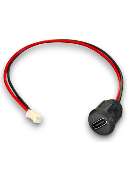 Type-C Panel Montaj Dişi Soket 2 Pin 150mm Kablolu Konnektörlü fiyatları