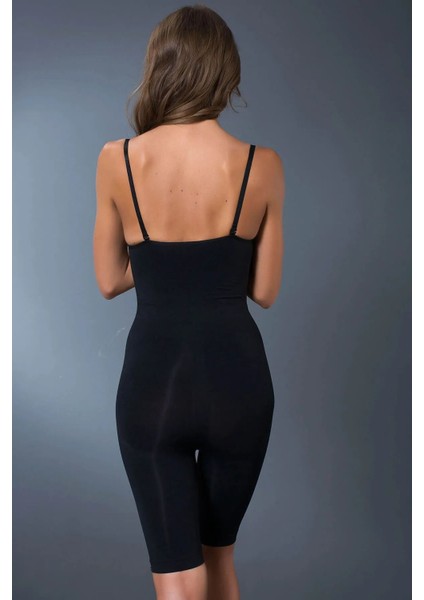 Kadın Ten Göğüs Altı Tam Boy Vücut Korsesi 5020