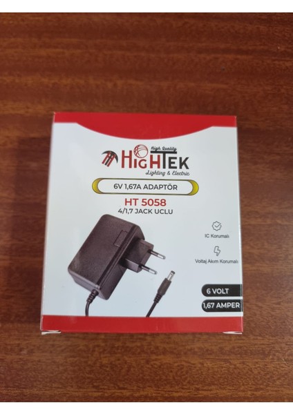 6V 1.66A Adaptör – 4.0/1.7mm Uçlu, Tansiyon Aletleriyle Uyumlu