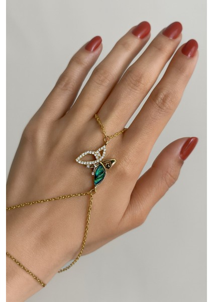 Altın Renk Kelebek Çelik Şahmeran - 3528